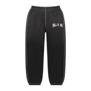 Beperkte Oplage Zwarte Sweatpant Geborstelde Fleece Supreme , Black , ...