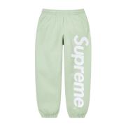 Satin Appliqué Sweatpant Mint Supreme , Green , Heren