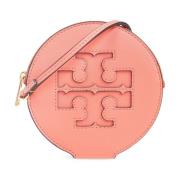 Roze Leren Portemonnee met Polsband Tory Burch , Pink , Dames