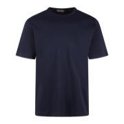 Katoenen Resort T-shirt Herno , Blue , Heren