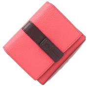 Pre-owned Leather wallets Loewe Pre-owned , Pink , Dames