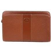 Pre-owned Leather clutches Burberry Vintage , Brown , Dames