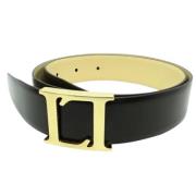 Pre-owned Leather belts Loewe Pre-owned , Black , Dames