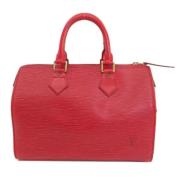 Pre-owned Leather louis-vuitton-bags Louis Vuitton Vintage , Red , Dam...