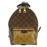 Pre-owned Canvas backpacks Louis Vuitton Vintage , Brown , Dames