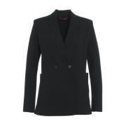 Zwarte Blazer Aw24 Dameskleding Max Mara , Black , Dames