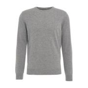 Grijze Gebreide Trui Aw24 Handwas Kangra , Gray , Heren