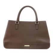 Pre-owned Leather totes Burberry Vintage , Brown , Dames