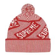 Beperkte oplage Banner Beanie Rood Supreme , Multicolor , Unisex