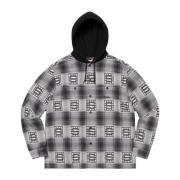 Beperkte Oplage Shadow Plaid Hoodie Zwart Supreme , Black , Heren