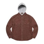 Beperkte oplage Houndstooth Flanellen Hoodie Supreme , Red , Heren