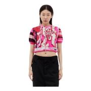 Graffiti Cropped Cardigan Vivienne Westwood , Multicolor , Dames