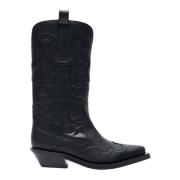 Geborduurde Westernlaarzen Ganni , Black , Dames