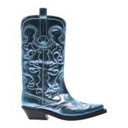 Geborduurde Westernlaarzen Ganni , Blue , Dames