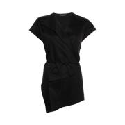 Elegante Top met Uniek Design Fabiana Filippi , Black , Dames