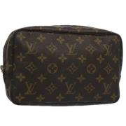 Pre-owned Canvas clutches Louis Vuitton Vintage , Brown , Dames