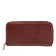 Pre-owned Leather chanel-bags Chanel Vintage , Red , Dames