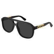 Zwart/Grijs Zonnebril Gg1188S Gucci , Black , Unisex