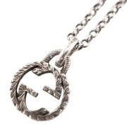 Pre-owned Metal necklaces Gucci Vintage , Gray , Dames