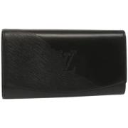 Pre-owned Leather clutches Louis Vuitton Vintage , Black , Dames