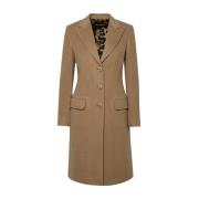 Getailleerde Beige Kamelenjas Dolce & Gabbana , Beige , Dames