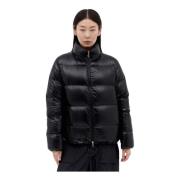 Gewatteerd Kort Donsjack Moncler , Black , Dames