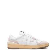 Witte Clay Low Top Sneakers Lanvin , White , Heren