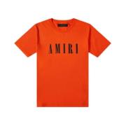 Kern Logo Tee Oranje Amiri , Orange , Heren