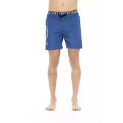 Sleek Layered Swim Shorts Bikkembergs , Blue , Heren