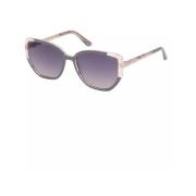 Chique Vierkante Frame Zonnebril Guess , Gray , Dames