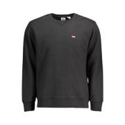 Klassiek Katoenen Sweatshirt met Ronde Hals Levi's , Black , Heren