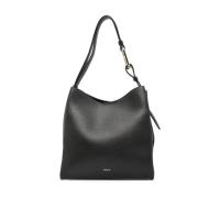 Zwarte Nuvola Kleine Bucket Tas Furla , Black , Dames