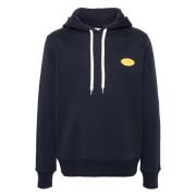 Grijze Katoenen Hoodie met Wit Logo Autry , Blue , Heren