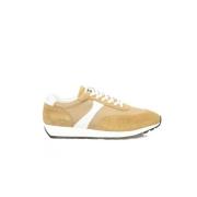 Beige Lederen Hoge Zool Sneaker Cerruti 1881 , Beige , Heren