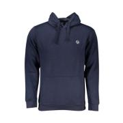 Blauwe hoodie met logo borduurwerk Sergio Tacchini , Blue , Heren