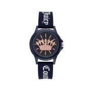 Blauw Dames Modieuze Horloge Juicy Couture , Blue , Dames