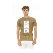 Grijs Katoenen Trendy T-Shirt Baldinini , Green , Heren