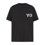 T-shirt met bedrukt logo Y-3 , Black , Unisex