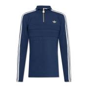 Sweatshirt met opstaande kraag en rits Adidas Originals , Blue , Heren