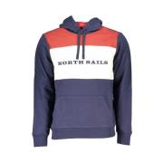 Blauwe hoodie met contrasterend detail North Sails , Blue , Heren