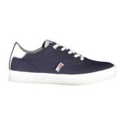 Blauwe Sportsneakers met Veters Napapijri , Blue , Heren