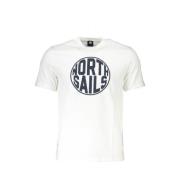 Bedrukt Logoshirt North Sails , White , Heren