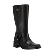 Rocky Lederen Boots Alohas , Black , Dames