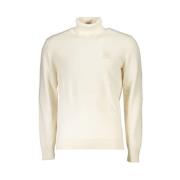 Elegant Roll Neck Sweater Cotton Hugo Boss , Beige , Heren