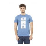 Trend T-shirt met Logo Patroon Baldinini , Blue , Heren