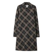 Geruite Snug Fit Model MW GIU Burberry , Black , Heren