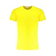 Print Logo Ronde Hals T-Shirt Trussardi , Yellow , Heren