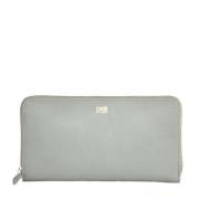 Elegante Grijze Leren Portemonnee Cavalli Class , Gray , Dames