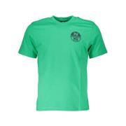 Print Logo Ronde Hals T-Shirt North Sails , Green , Heren