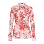 Shirt met 'Barocco Sea' patroon Versace , Pink , Dames